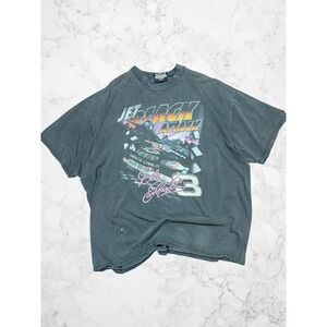Chase Authentics Dale Earnhardt Jet Black Attack Vintage NASCAR T-Shirt XL Black